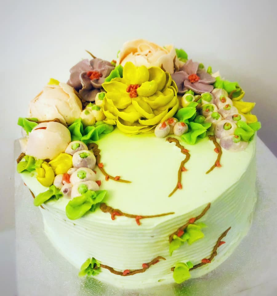 flower cake by SOLI online cake shop